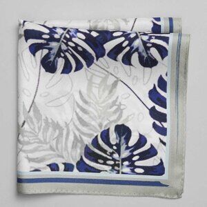 Jos. A. Bank Monstera Pocket Square- Green